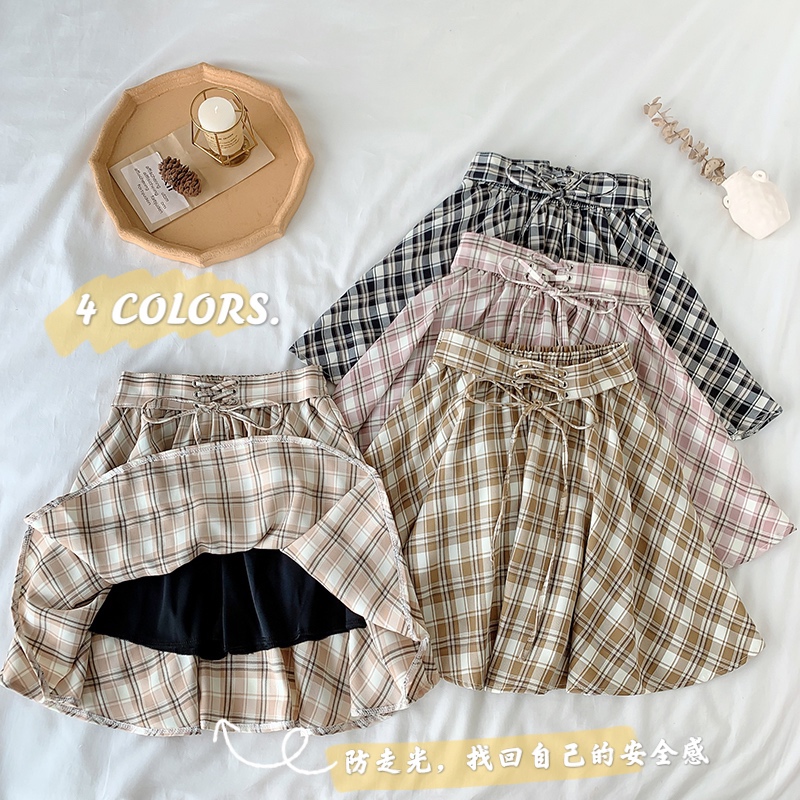 Real price ~ new anti light lattice puff a skirt