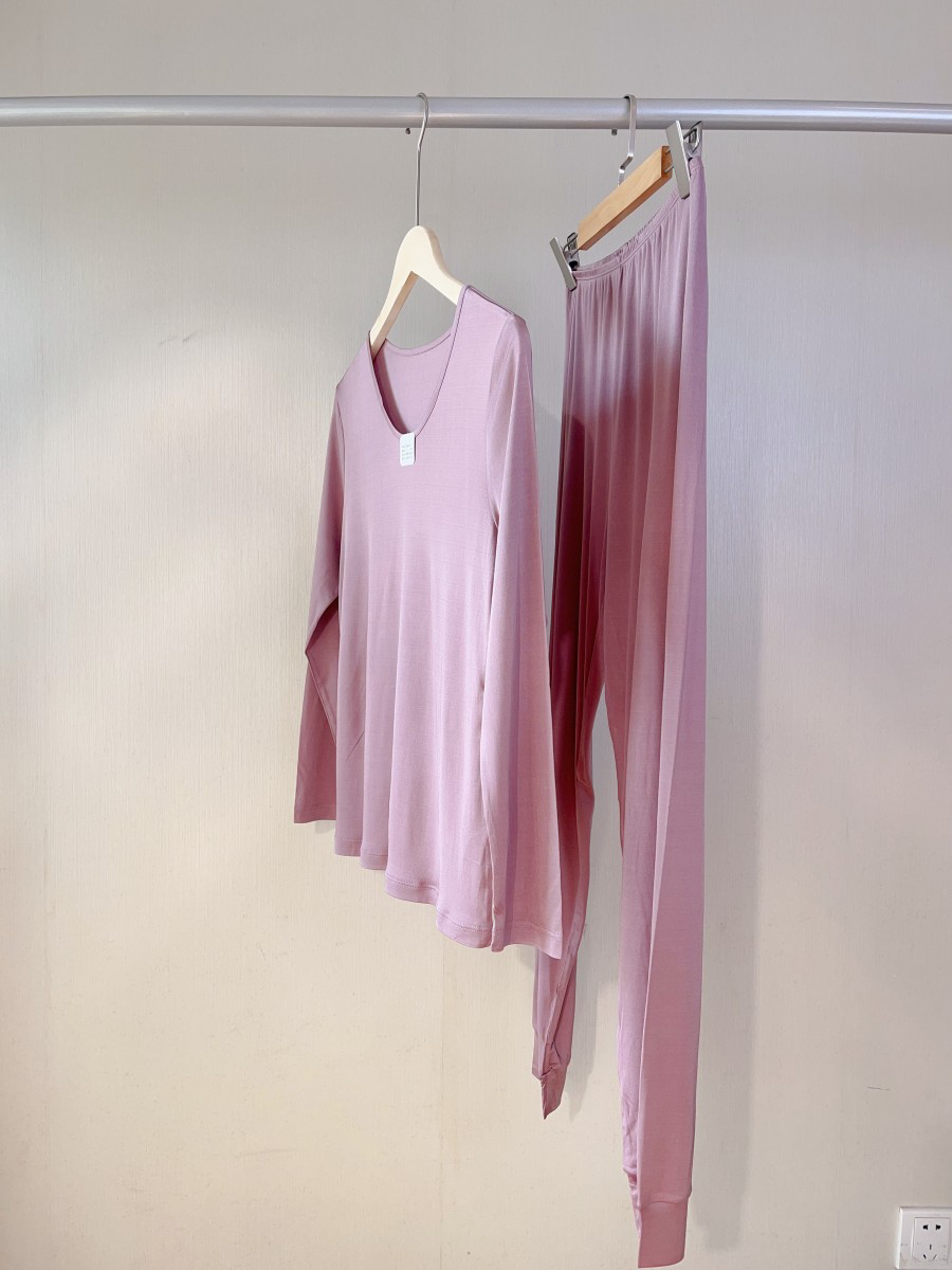 253 面膜真丝肌底衣100%桑蚕丝亲肤打底衫保暖秋衣秋裤不干燥