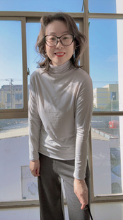 612两面可穿撞色羊毛自由领肌底衣打底衫 一衣两穿 软糯不扎人