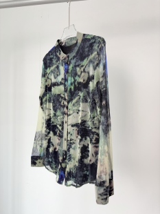 舒服又软糯2层真丝 早秋纯桑蚕丝针织衬衫 6170 100%桑蚕丝衬衫