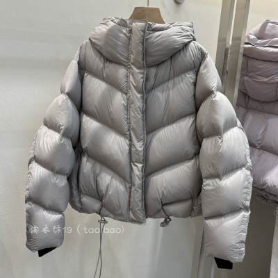 休闲短羽绒服女外套90鸭绒面包服