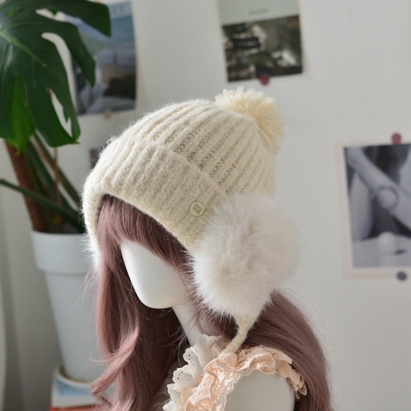 秋冬天滑雪拍照耳罩毛线羊毛流苏珍珠日系包头条纹女帽子冷帽毛球,服饰配件/皮带/帽子/围巾,帽子,淘宝优惠券,粉丝福利购,淘宝优惠卷