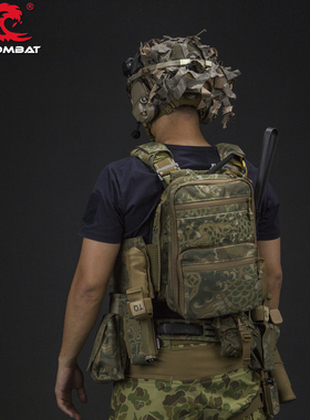 浪潮君物 龙纹迷彩Flatpack 2.5战术背包 水袋包 Molle背板包