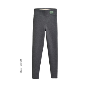 棉裤 女秋冬外穿加绒加厚高腰显瘦打底裤 MICN加长保暖鲨鱼裤