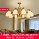 美式 客厅铁艺灯卧室灯饰简约网红新款 2021金色吊灯轻奢灯具饰