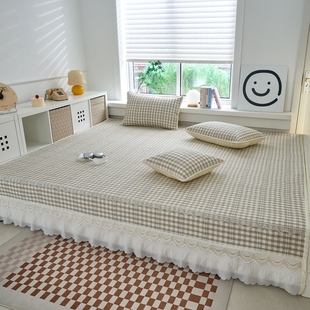 定制榻榻米床盖纯棉炕套罩夹棉四季通用大炕加厚炕单东北农村火炕