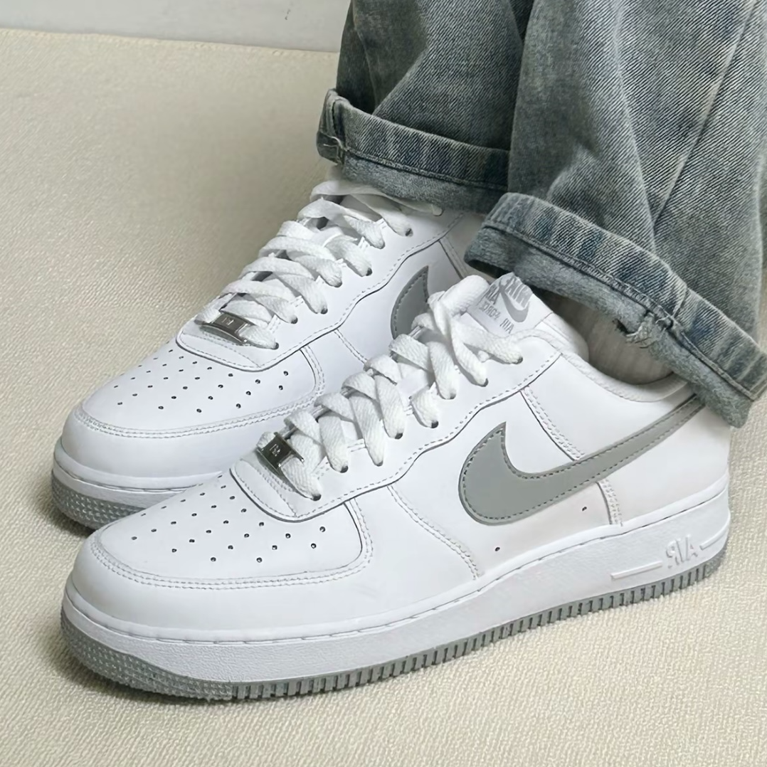 耐克/Nike Air Force 1 AF1 白灰空军一号男款休闲板鞋FJ4146-100,运动鞋new,板鞋,淘宝优惠券,粉丝福利购,淘宝优惠卷