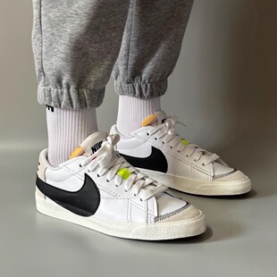 耐克/Nike Blazer Jumbo 低帮防滑男款板鞋 白黑色 DN2158-101