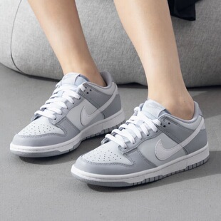 低帮 001 Dunk DH9765 板鞋 女款 防滑耐磨 白灰 Low Nike 耐克