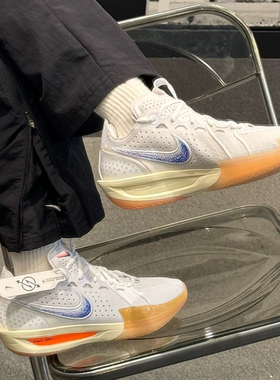 耐克/Nike Air Zoom G.T. Cut 3 白蓝橙男子复古篮球鞋HJ8205-100