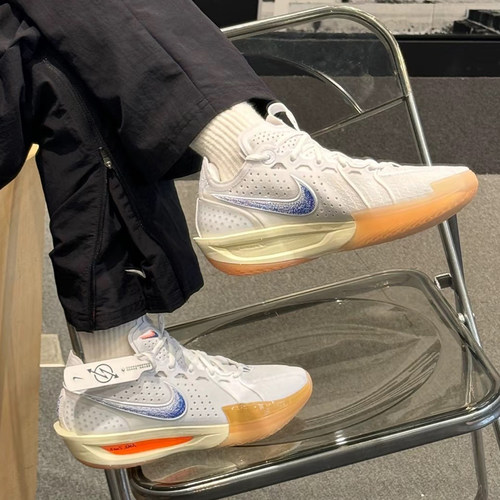 耐克/Nike Air Zoom G.T. Cut 3 白蓝橙男子复古篮球鞋HJ8205-100