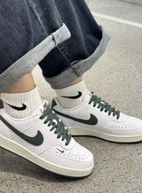 耐克/Nike Court Vision Low 白绿复古休闲低帮板鞋 FV9952-101