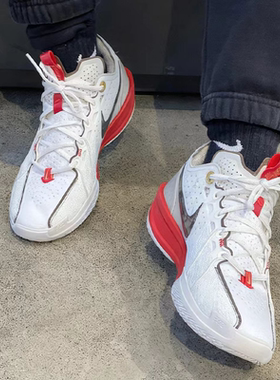 耐克/Nike Air Zoom G.T. Cut 3 白红男子复古篮球鞋 HV5977-102