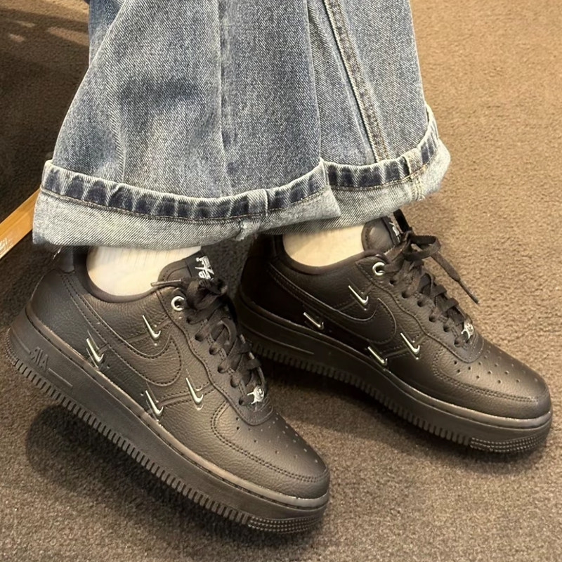 耐克/Nike Air Force 1 AF1黑银四勾空军一号透气板鞋 HQ1180-001,运动鞋new,板鞋,淘宝优惠券,粉丝福利购,淘宝优惠卷