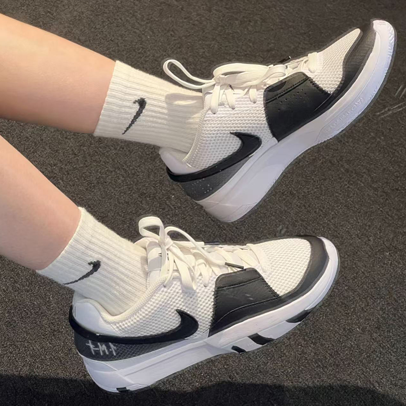 耐克/Nike Ja 1 莫兰特一代 白黑舒适低帮实战篮球鞋DR8786-101