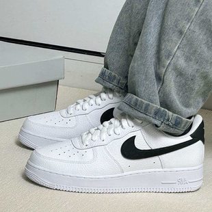 耐克/Nike Air Force 1 空军一号白黑男款经典低帮板鞋CT2302-100
