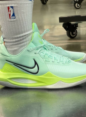 耐克/Nike Precision 6 绿黑男子低帮实战耐磨篮球鞋 DD9535-300
