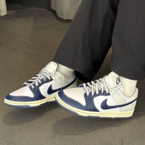 耐克/Nike Dunk Low 白蓝男款低帮休闲复古经典板鞋 IM2222-101