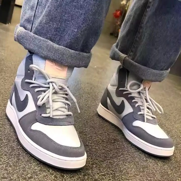 耐克/Nike Court Borough女款中帮 板鞋 灰蓝粉 运动鞋844907-005,运动鞋new,板鞋,淘宝优惠券,粉丝福利购,淘宝优惠卷