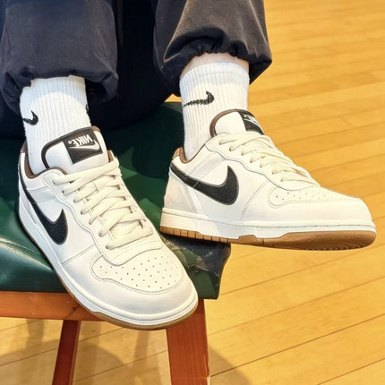 耐克/Nike Big Low 黑生胶织物低帮复古休闲男款板鞋 854166-003