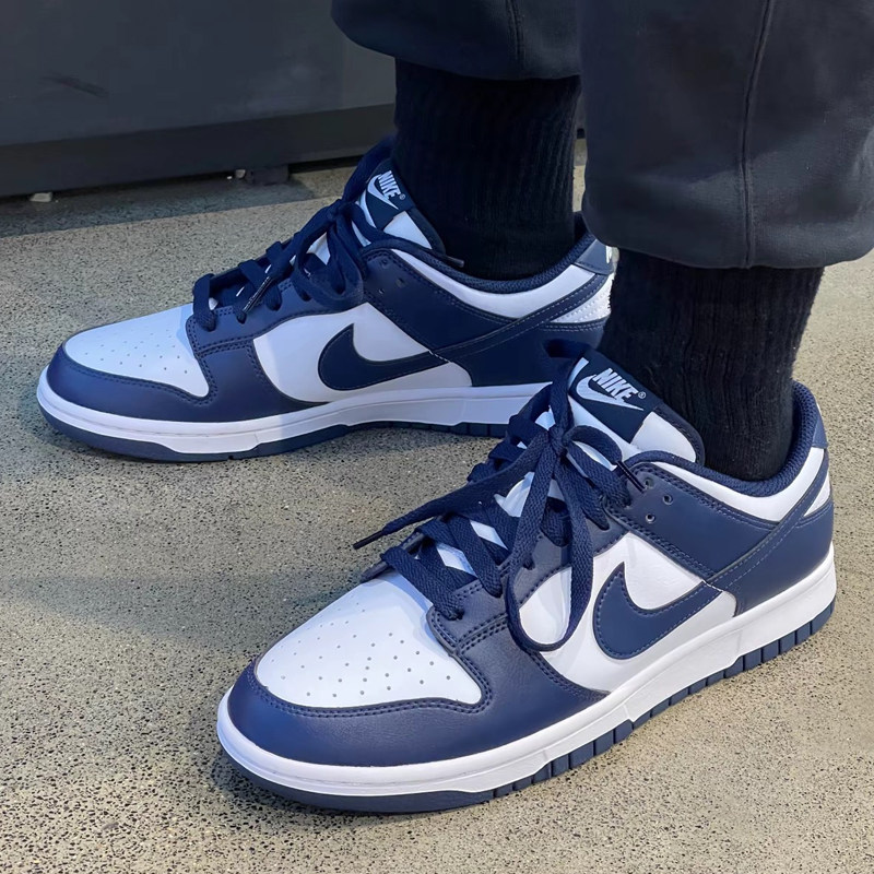 耐克/Nike Dunk Low 白蓝男款低帮休闲复古经典板鞋 HF5441-107