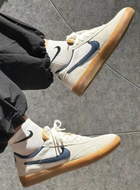 耐克/Nike SB Heritage Vulc 米白蓝低帮复古男款板鞋 CD5010-102