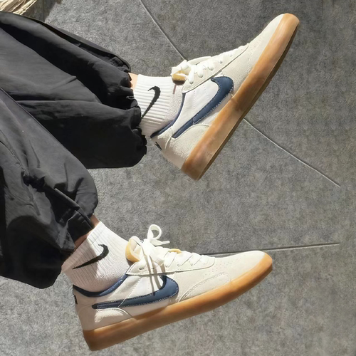 耐克/Nike SB Heritage Vulc 米白蓝低帮复古男款板鞋 CD5010-102