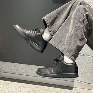 耐克/Nike Air Jordan1 Low 黑武士男款休闲低帮板鞋 553558-093