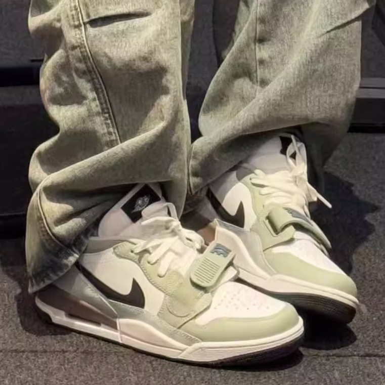 耐克/Air Jordan Legacy 312男款白绿复古低帮篮球鞋HV5970-101