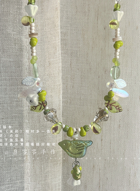 原创捷克琉璃小清新项链