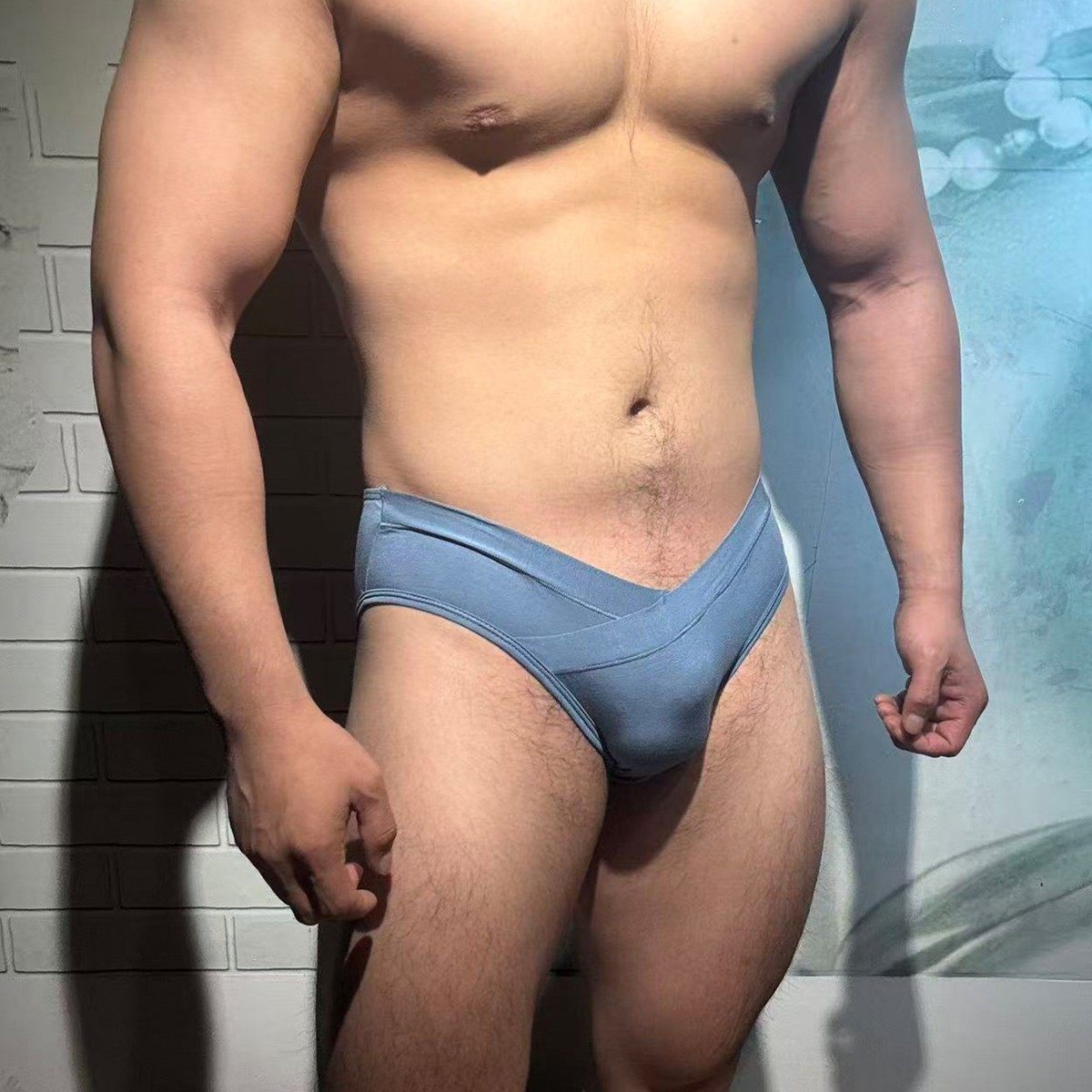 【孙教练实拍】AD330莫代尔低腰性感V型腰带运动健身无痕舒适裤衩,女士内衣/男士内衣/家居服,男三角内裤,淘宝优惠券,粉丝福利购,淘宝优惠卷