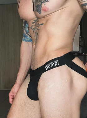 男士内裤低腰性感丁字裤U凸后空舒适大囊袋T裤男MP5001黑色白色棉