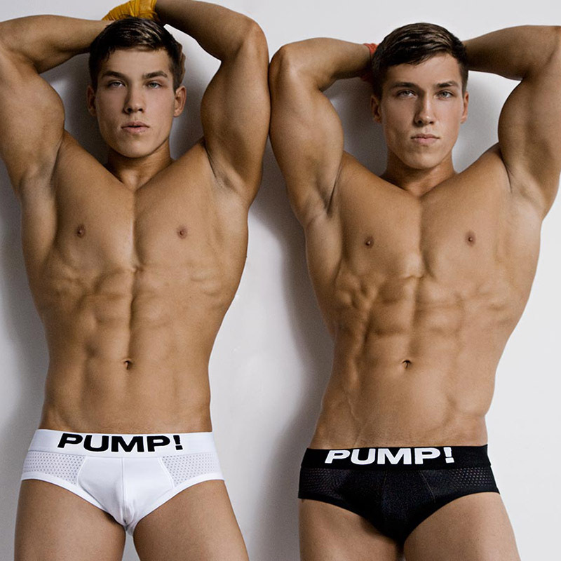 一件起批 PUMP!纯色男士网孔布男士三角运动内裤 Q弹透气不粘身