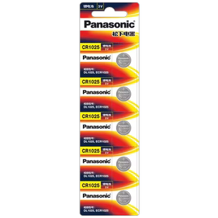 松下CR1025纽扣锂手表电池3v 自行车计步器刹车灯电子表秒表Panasonic电子coms工业化原装CR-1025西门子PCL