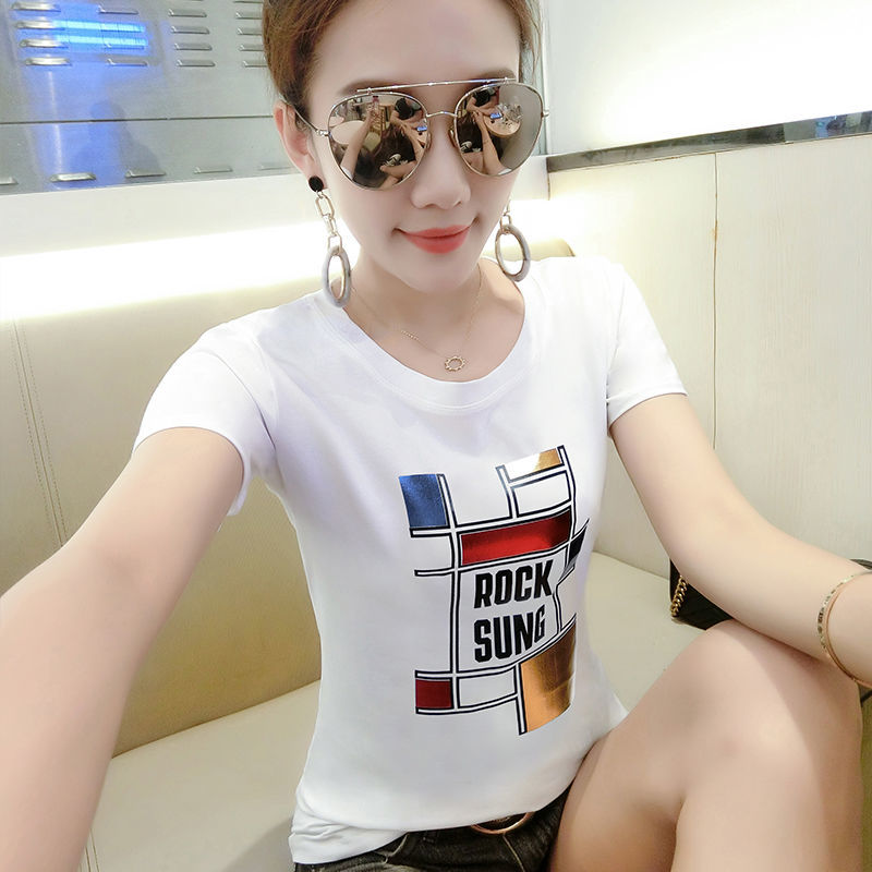 纯棉白色短袖t恤女2026新款T恤