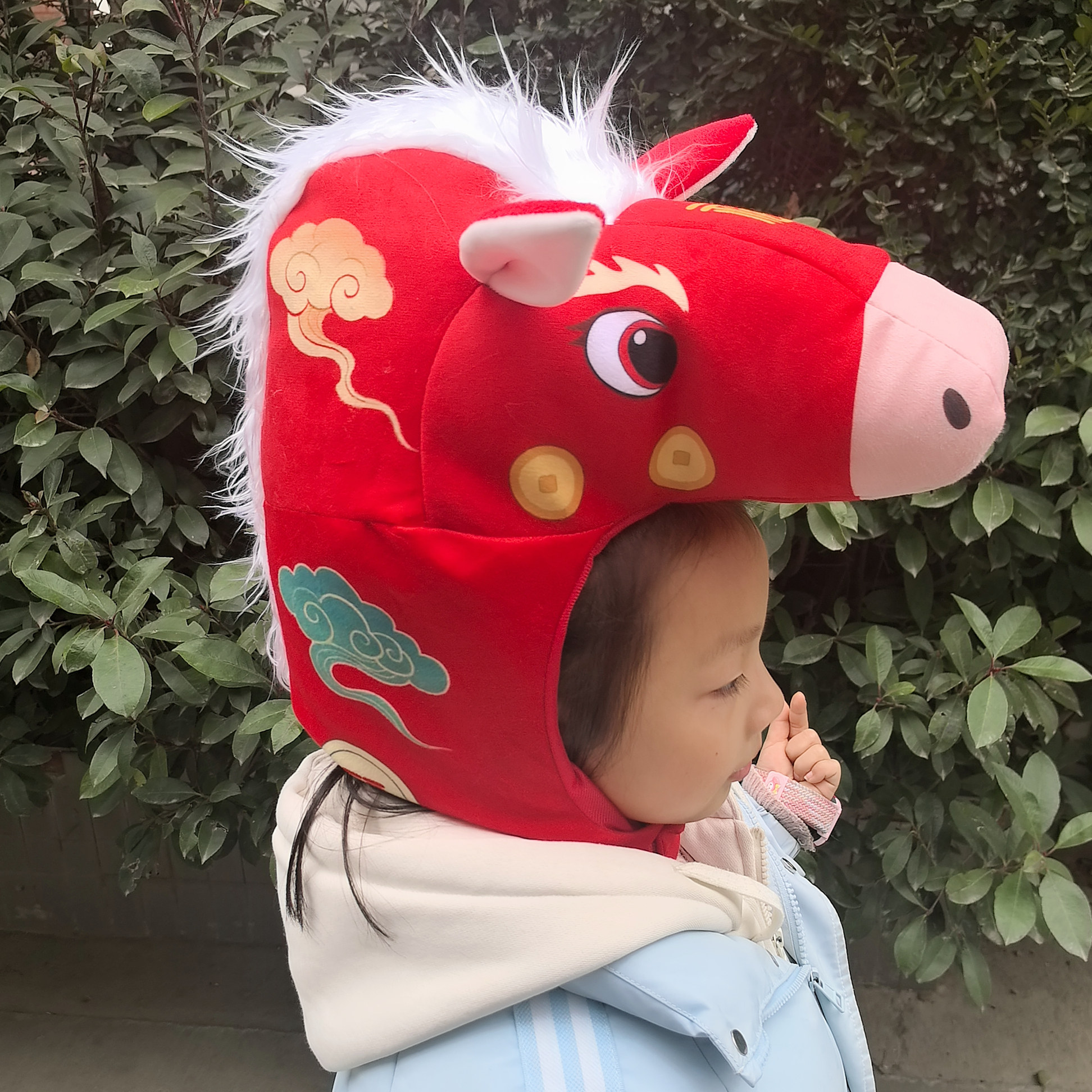 马年马头帽子儿童表演道具吉祥物头饰拍照舞蹈骐骥驰骋帽子头套饰,服饰配件/皮带/帽子/围巾,帽子,淘宝优惠券,粉丝福利购,淘宝优惠卷