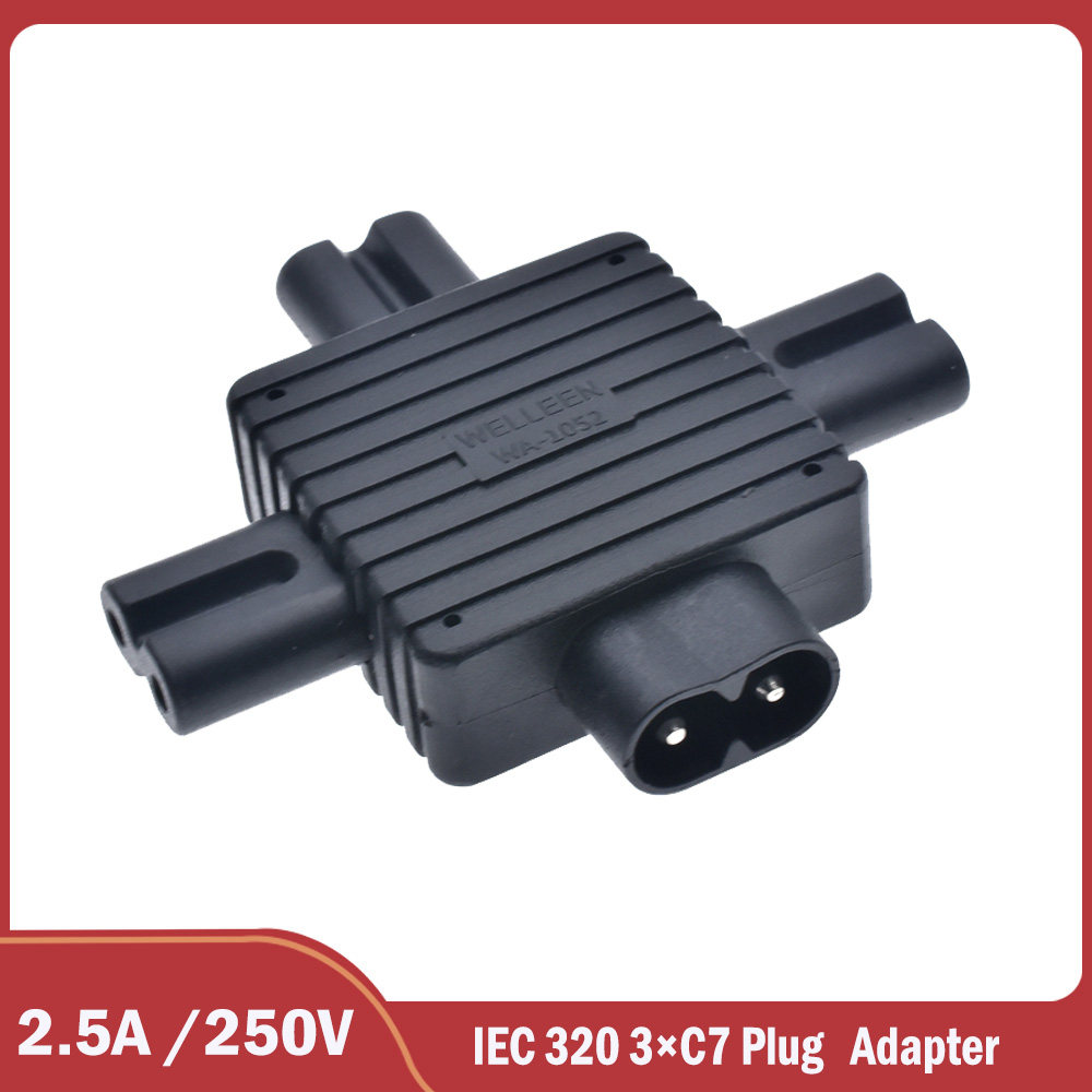 电源转换连接头八字C8公转C7母