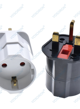 英规插头转欧规母座BSP-CEE73电源转换插头插座英国欧标旅行转换