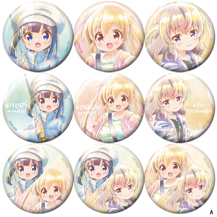 女孩的钓鱼慢活slow loop周边动漫吧唧铁底勋章挂件现货徽章胸章a