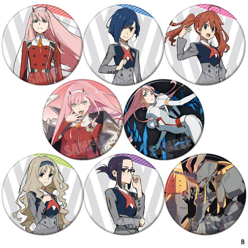 darling in the franxxcos国家队日本动漫周边吧唧徽章胸章勋章b