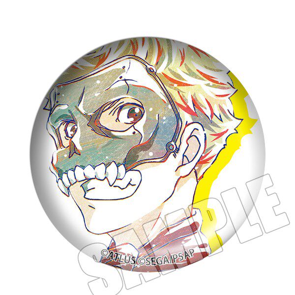 thumbnail for PS4 Persona 5R Peripherals COS Anime Nijima P5 High Roll Apricot Badge Ornament Badge Pendant A+ Paragraph