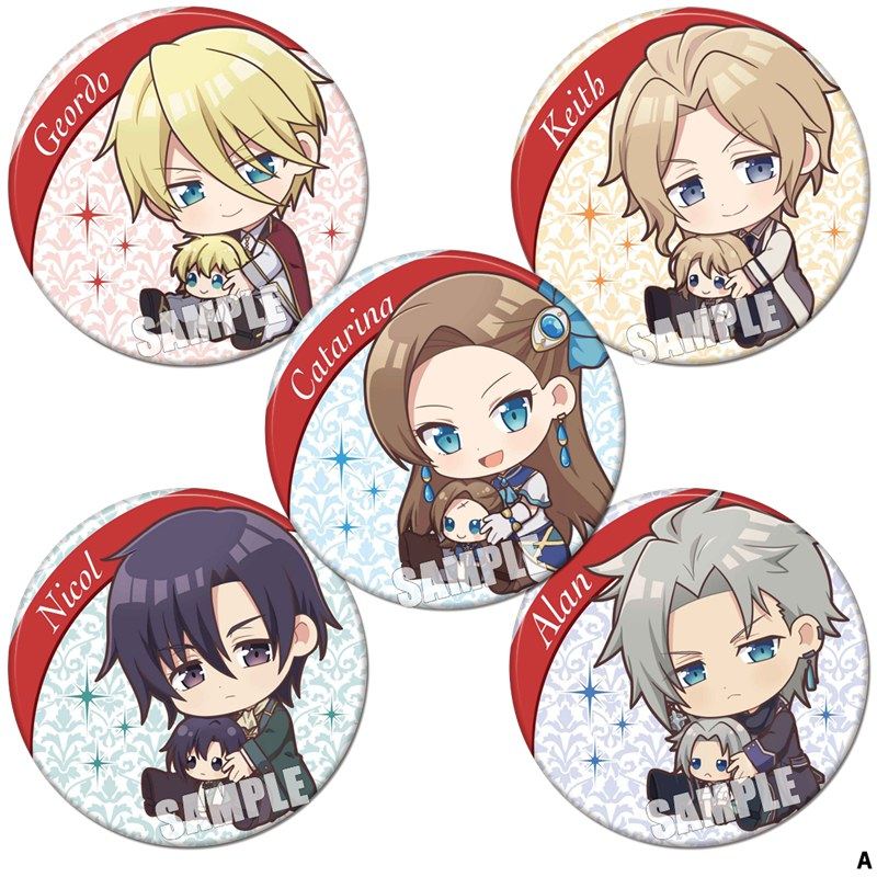 转生成为了只有乙女游戏破灭flag的邪恶大小姐动漫周边胸章徽章a