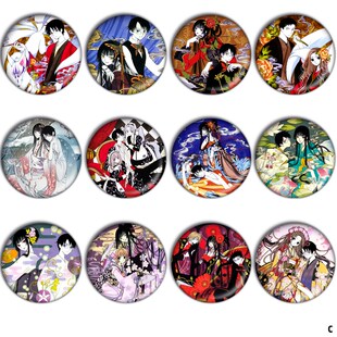 xxxHOLiC四月一日灵异事件簿镭射吧唧勋章周边挂件徽章动漫胸章C