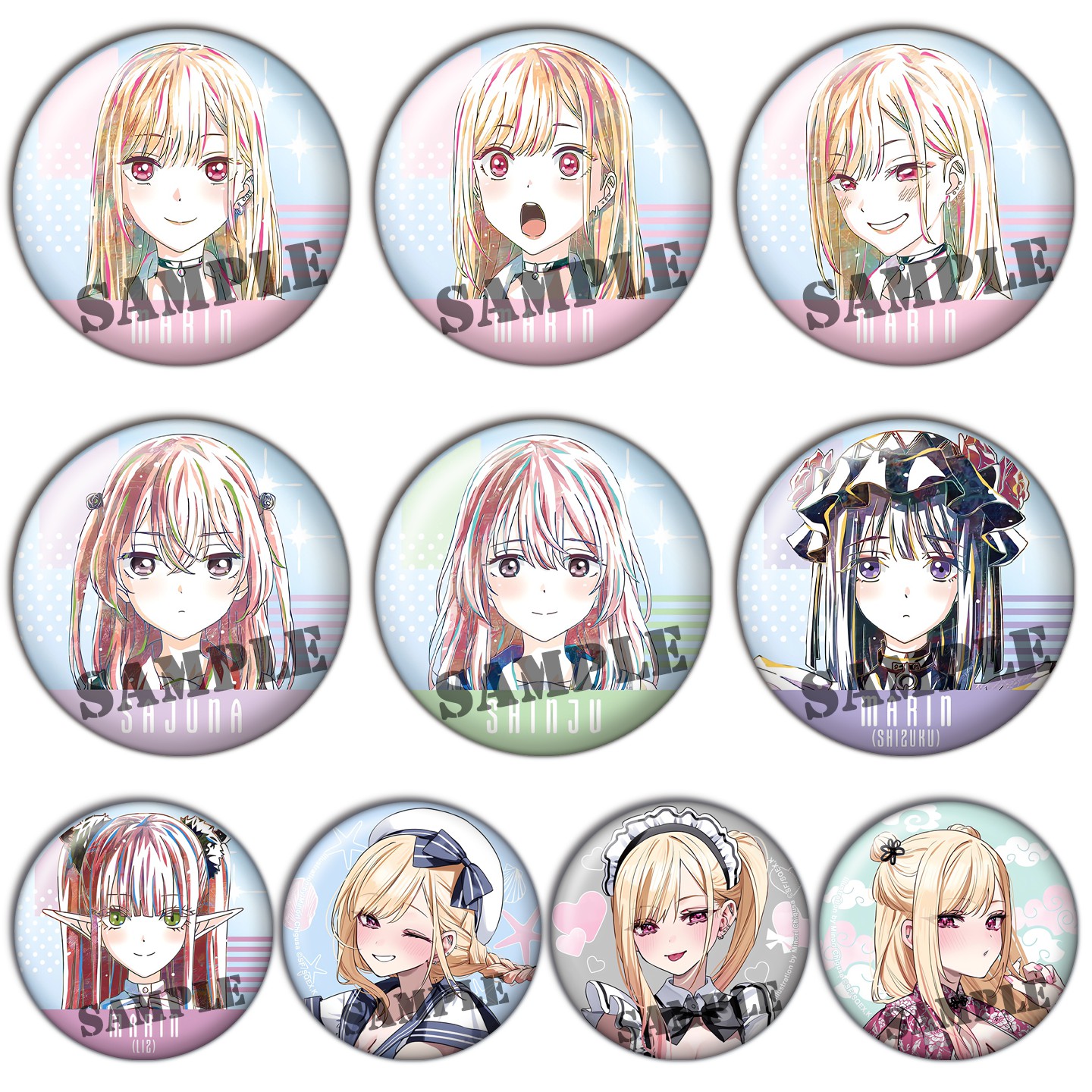 更衣人偶坠入爱河吧唧谷子动漫喜多川海梦黑江胸章徽章周边H