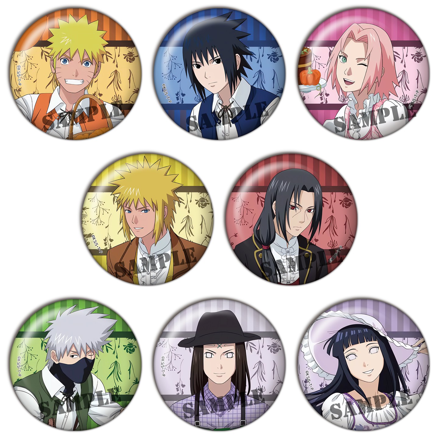 火影忍者吧唧NARUTO谷子周边佐助二次元现货动漫卡卡西徽章胸章B-