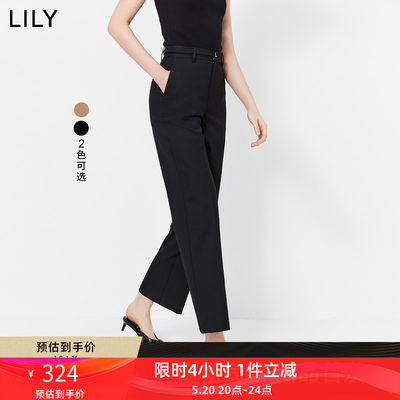 【专柜甄选】LILY2024春新款女装商务通勤气质时尚显瘦西装休闲裤