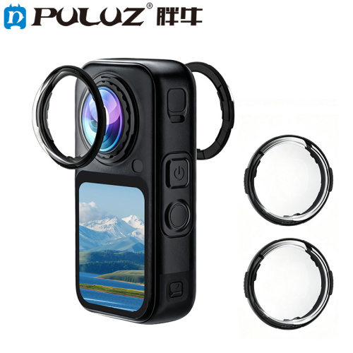 PULUZ胖牛适用Insta360 X6相机镜头保护镜光学钢化玻璃镜头保护罩
