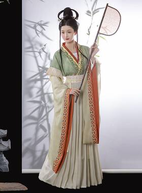 汉服女晋制南北朝复原款【南风知意】大袖襦齐腰古装春季