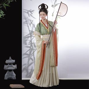 汉服女晋制南北朝复原款【南风知意】大袖襦齐腰古装春季