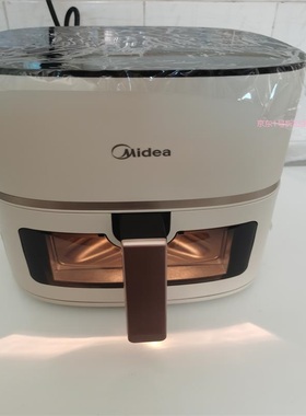 美的空气炸锅不翻面智能电炸锅5L大容量家用可视电炸锅MF-KZC5089